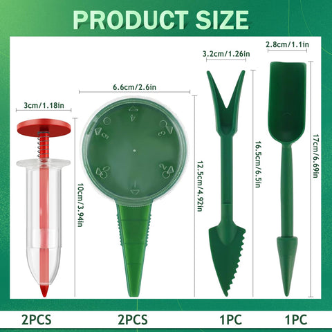 Kwevos five-speed seed spreader with adjustable settings for small seeds.
