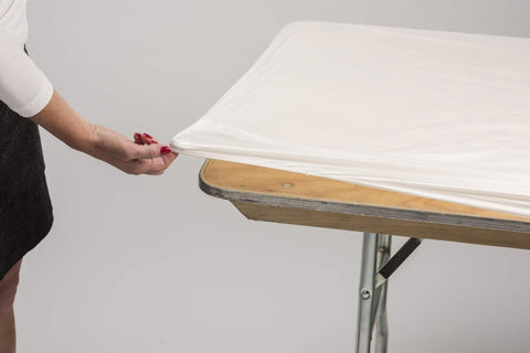 Edge-to-edge coverage from Kwik-Covers helps protect surfaces.