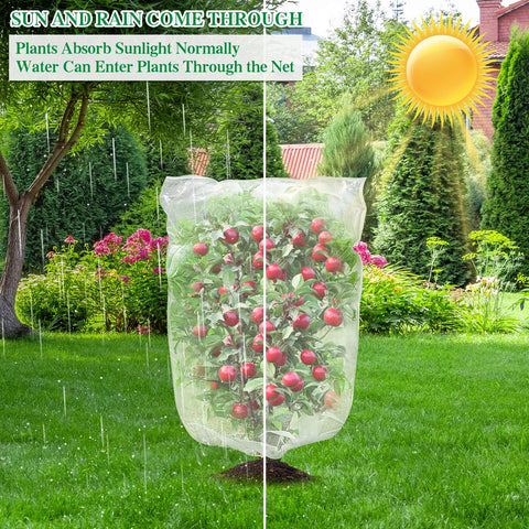 KXCOFTXI blueberry bush protection netting keeps pests out while letting light