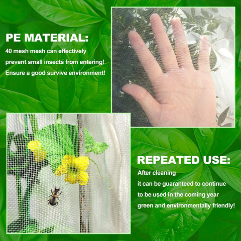 KXCOFTXI garden netting applied to peppers to deter intruders.