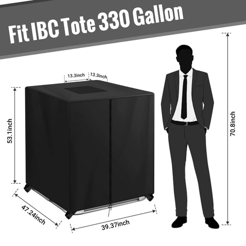 KY-HUAEN IBC Tote Cover bottom latch for secure fit.