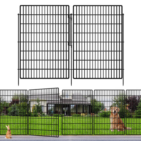 KYATE 40-inch height fence panel secures your yard and protects plants.