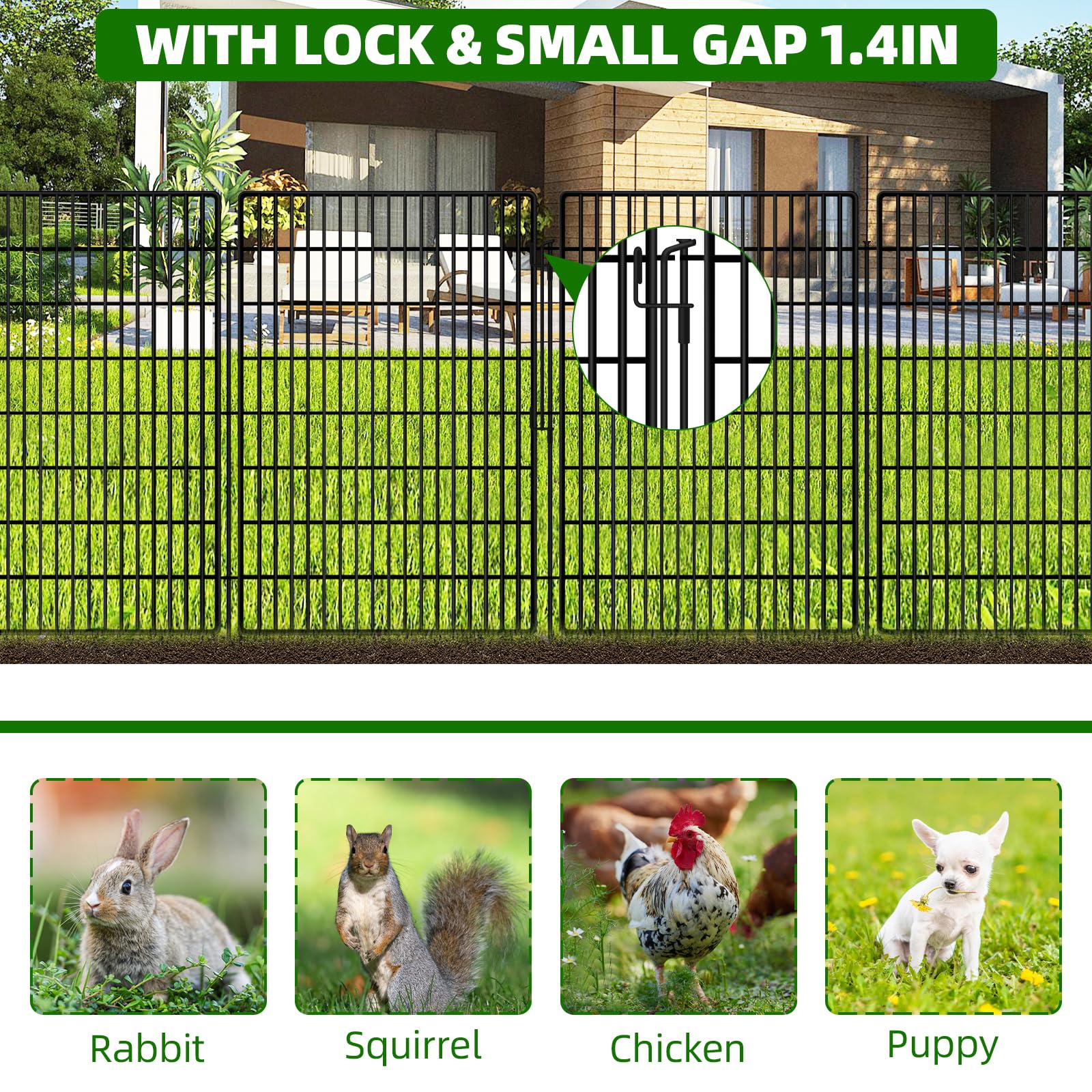 KYATE connectable panels enable flexible layouts for unique yard shapes.