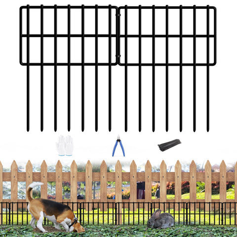 KYATE garden barrier fence close-up shows rustproof wire for durable outdoor use.
