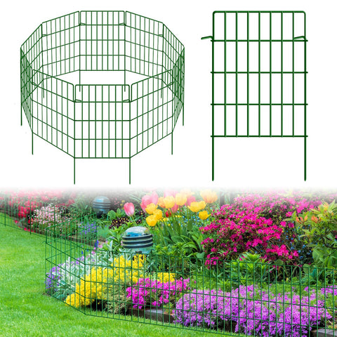 KYATE decorative garden fence panel assembly shows quick, tool-free installation for a stable boundary.