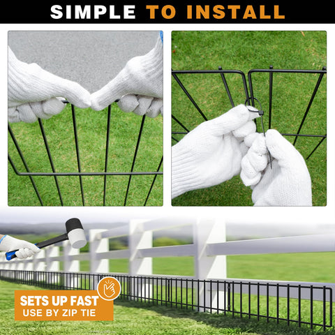 KYATE easy-install cable-tie method demonstrated for quick setup.