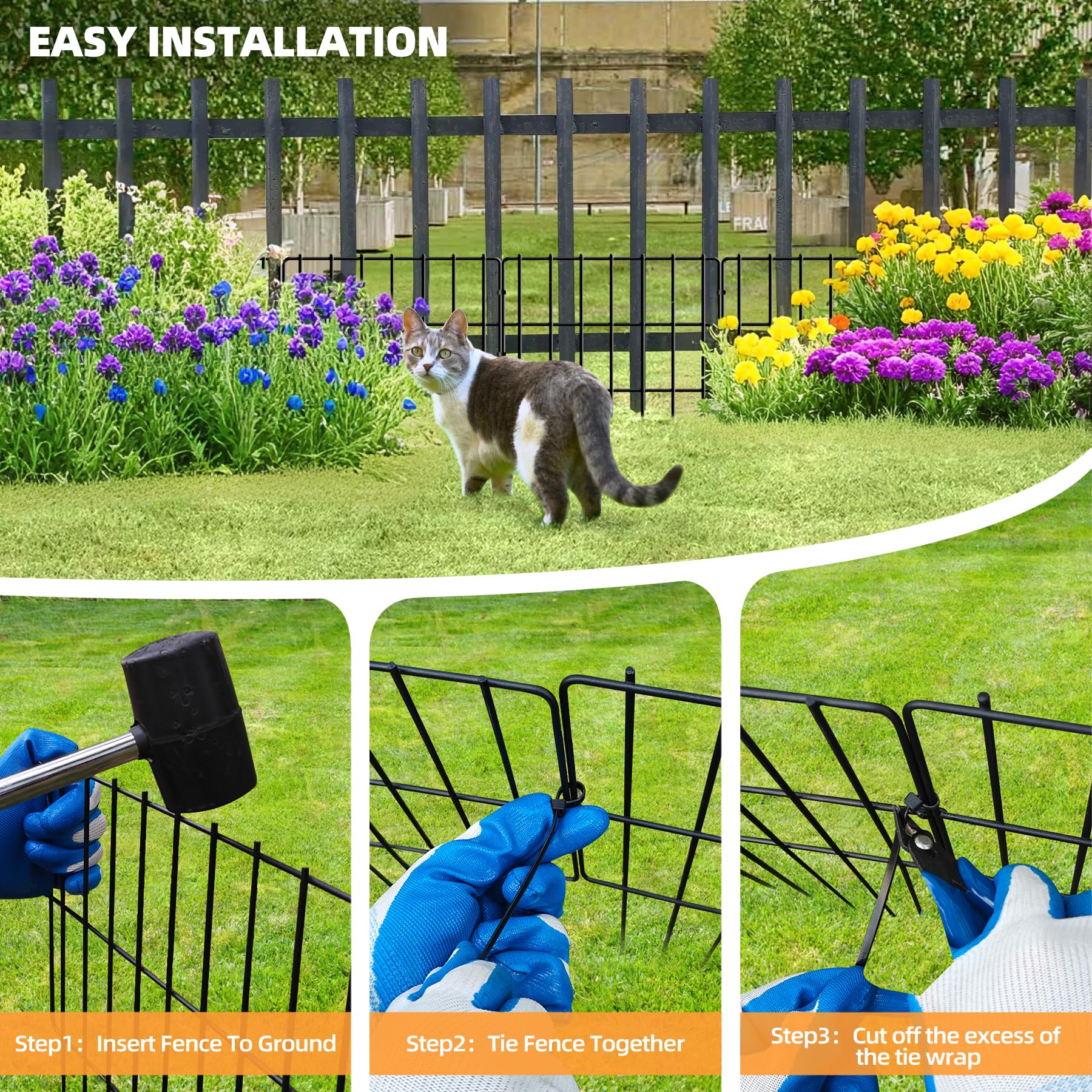 KYATE installation uses cable ties for safe, quick setup.