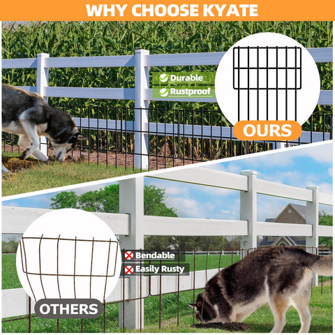 KYATE fence kit includes cutters and gloves for easier installation.