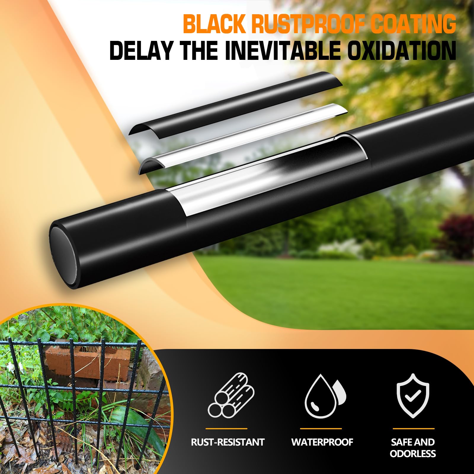 KYATE snap-connection fence design enables quick, tool-free assembly.