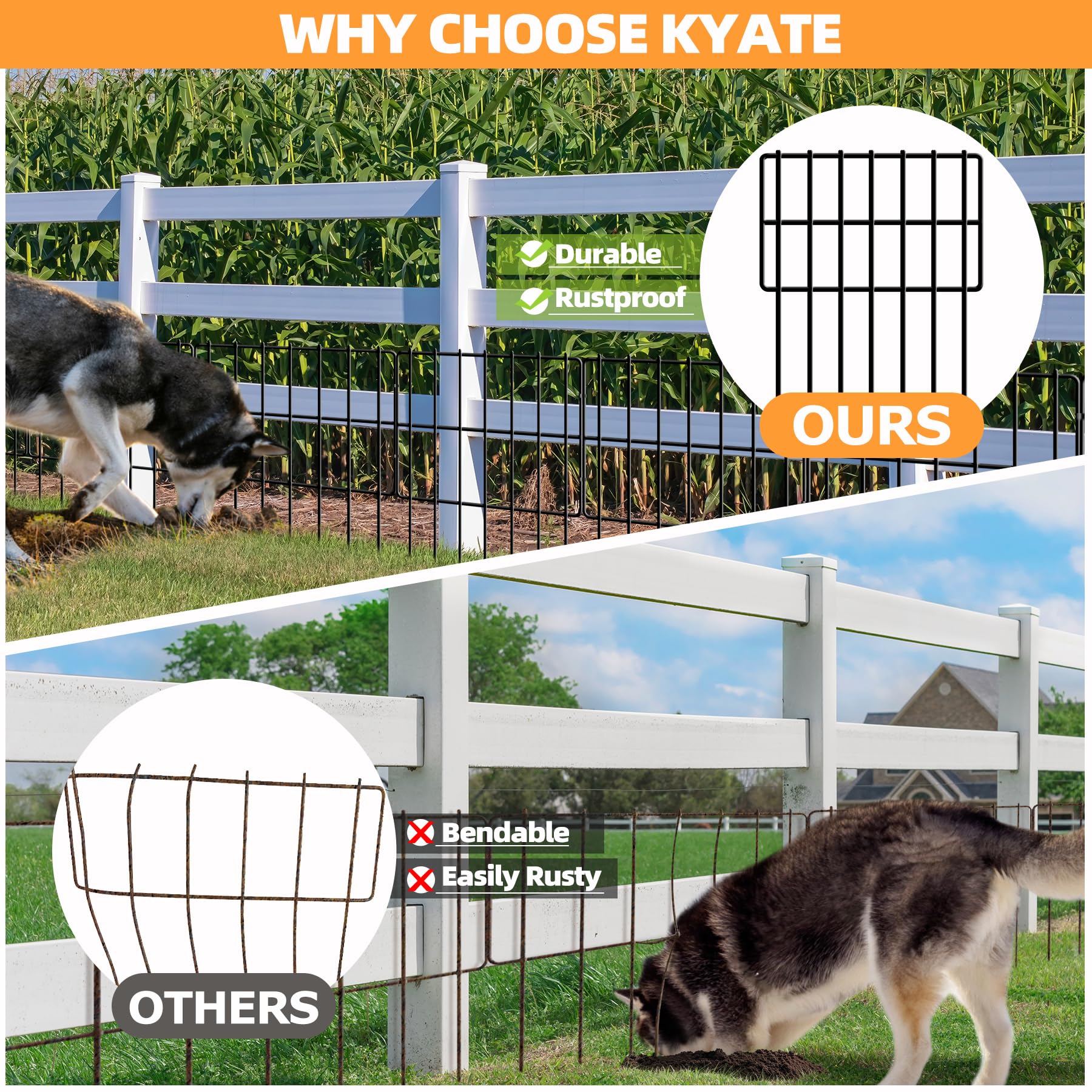 KYATE wide-application border helps define gardens, lawns, and borders.