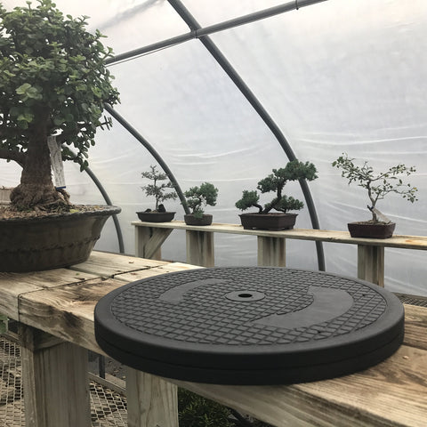 Kydely Mighty Mini Bonsai Turntable enables 360-degree rotation for precise pruning.