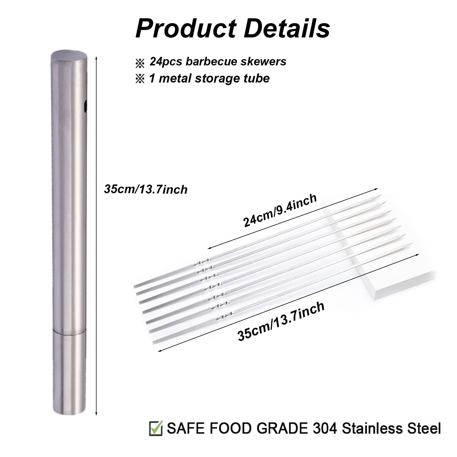 KYHYFJMD storage tube keeps skewers organized and portable