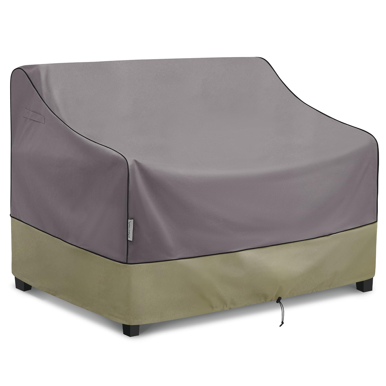 KylinLucky loveseat cover waterproof grey protects a 48W x 26D x 33H outdoor sofa from rain.