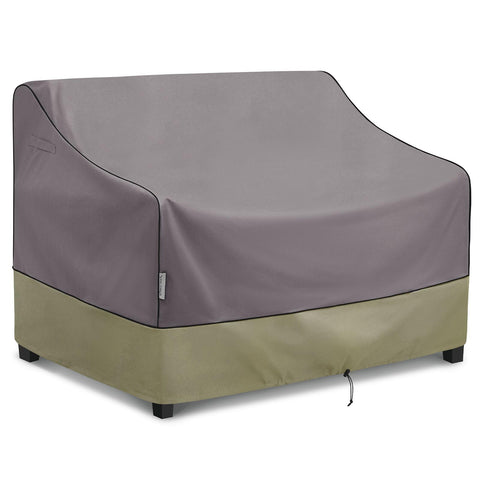 KylinLucky patio loveseat cover protects a 52W x 32D x 34H sofa outdoors from weather.