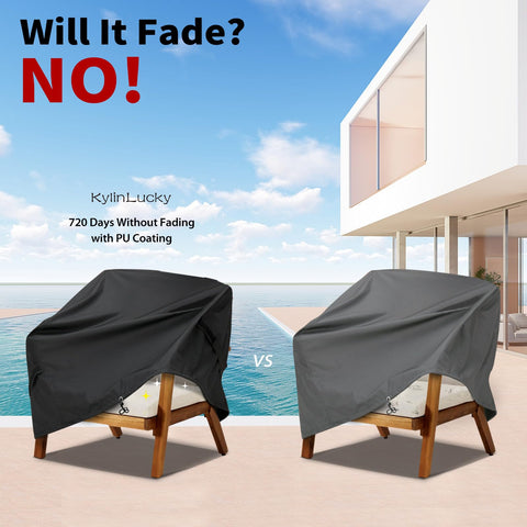 KylinLucky waterproof backing blocks moisture from reaching the chair.