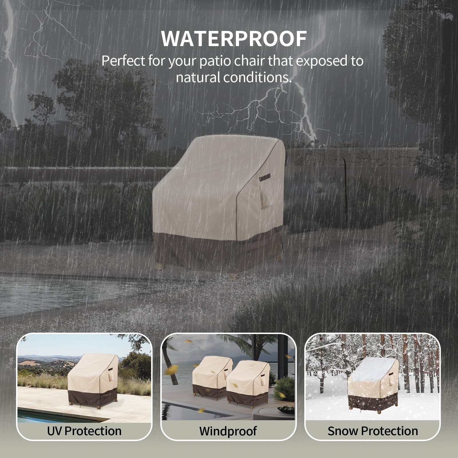KylinLucky heavy duty fabric resists debris and water damage