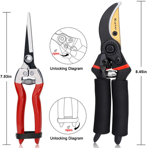 Kynup packaging displaying a complete garden tool set ready to use.