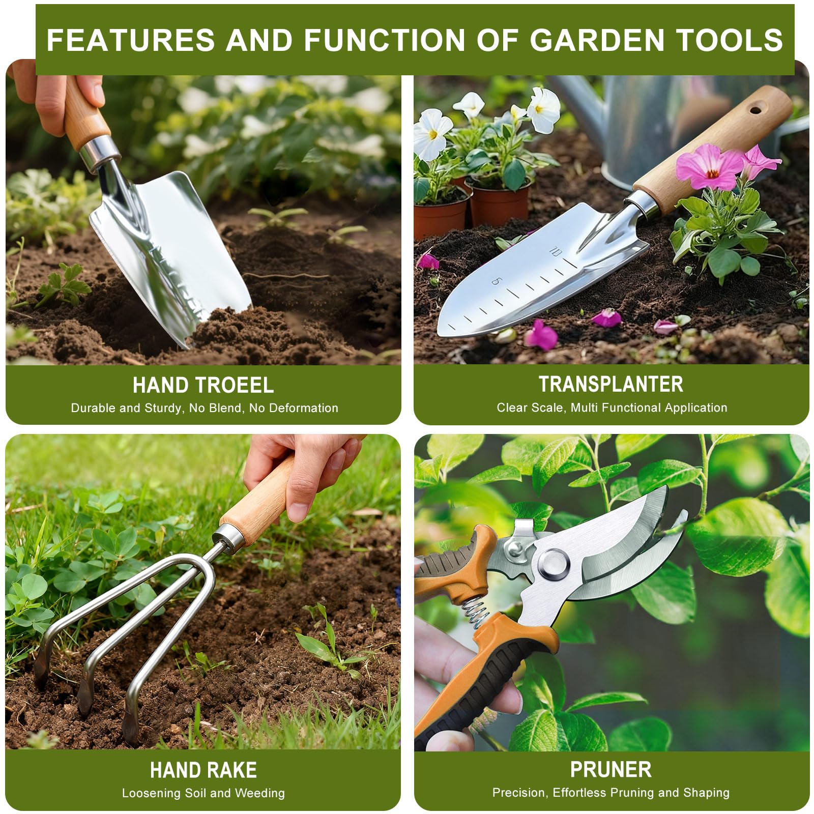 Kynup thickened stainless steel tools highlighting durability and rust resistance