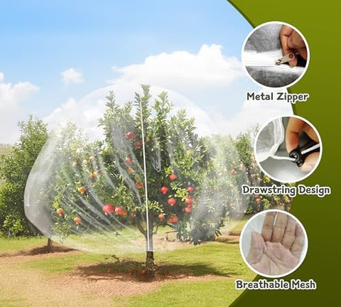 Ultra-small mesh blocks pests while letting sunlight and rain reach plants.