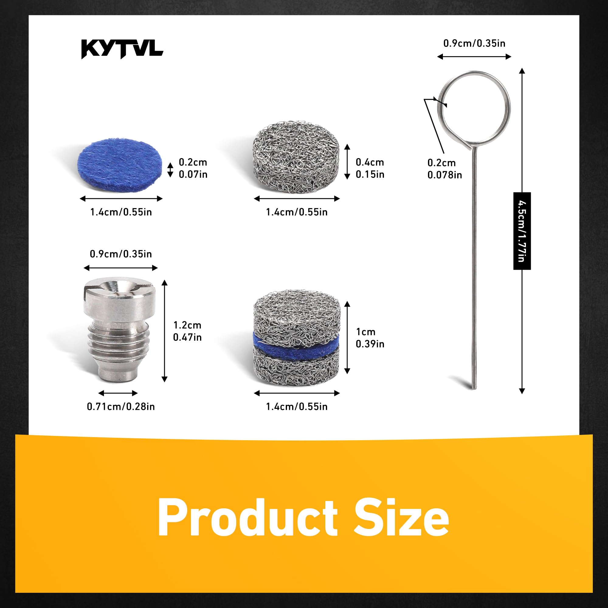 Kytvl cleaning brushes help maintain peak foam performance between uses