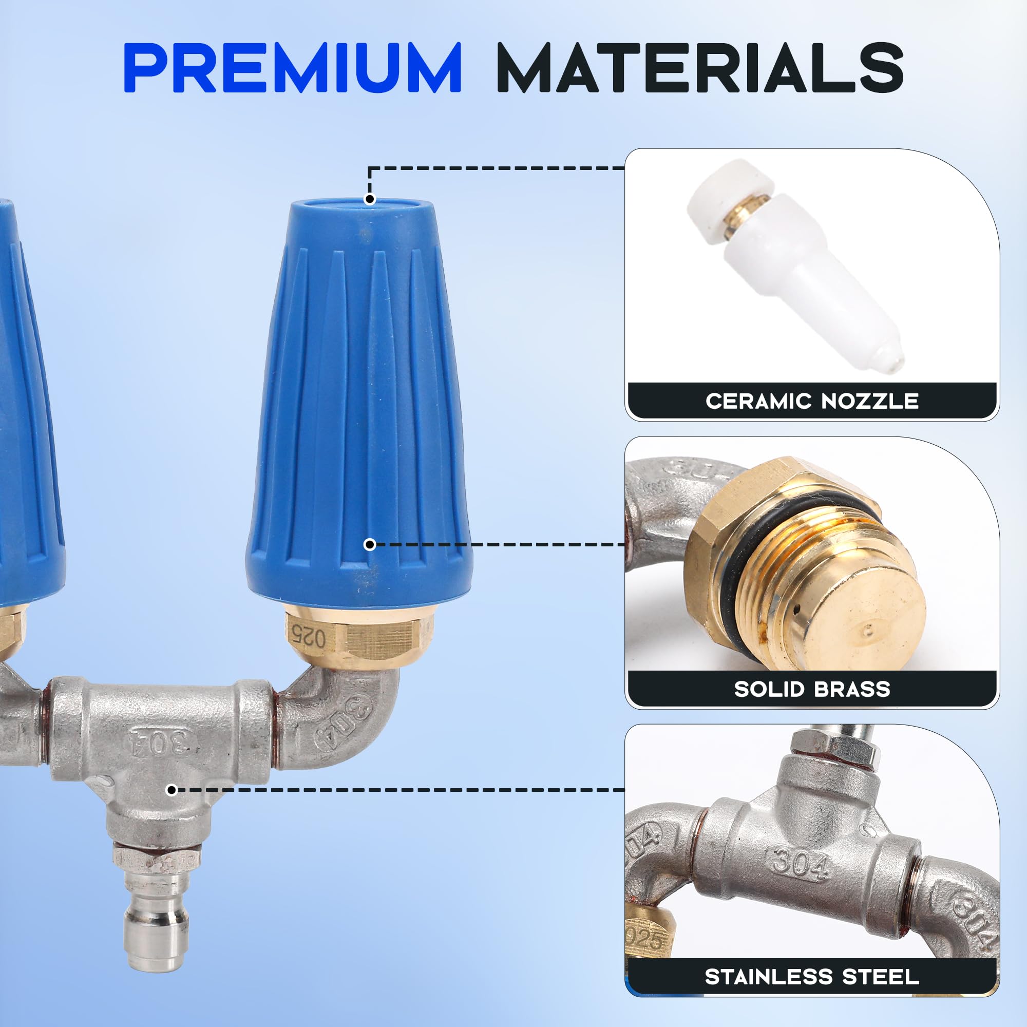 Kytvl Compatible with most gas and electric pressure washers.