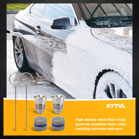 Kytvl foam maker mesh filter enhances foam density and cling