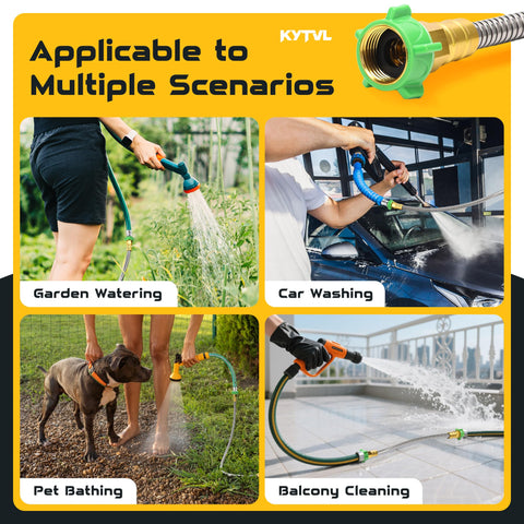 Kytvl garden-washing setup shows versatile use in outdoor chores.
