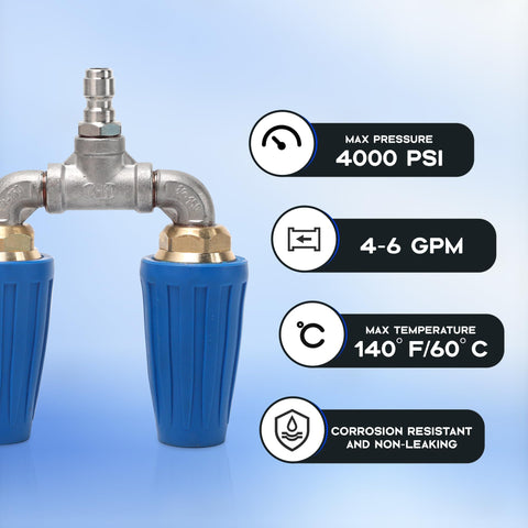 Kytvl 1/4 inch quick connect fits most pressure wands.