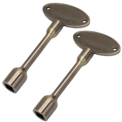 Kyuionty bronze valve key elevates outdoor fireplace organization