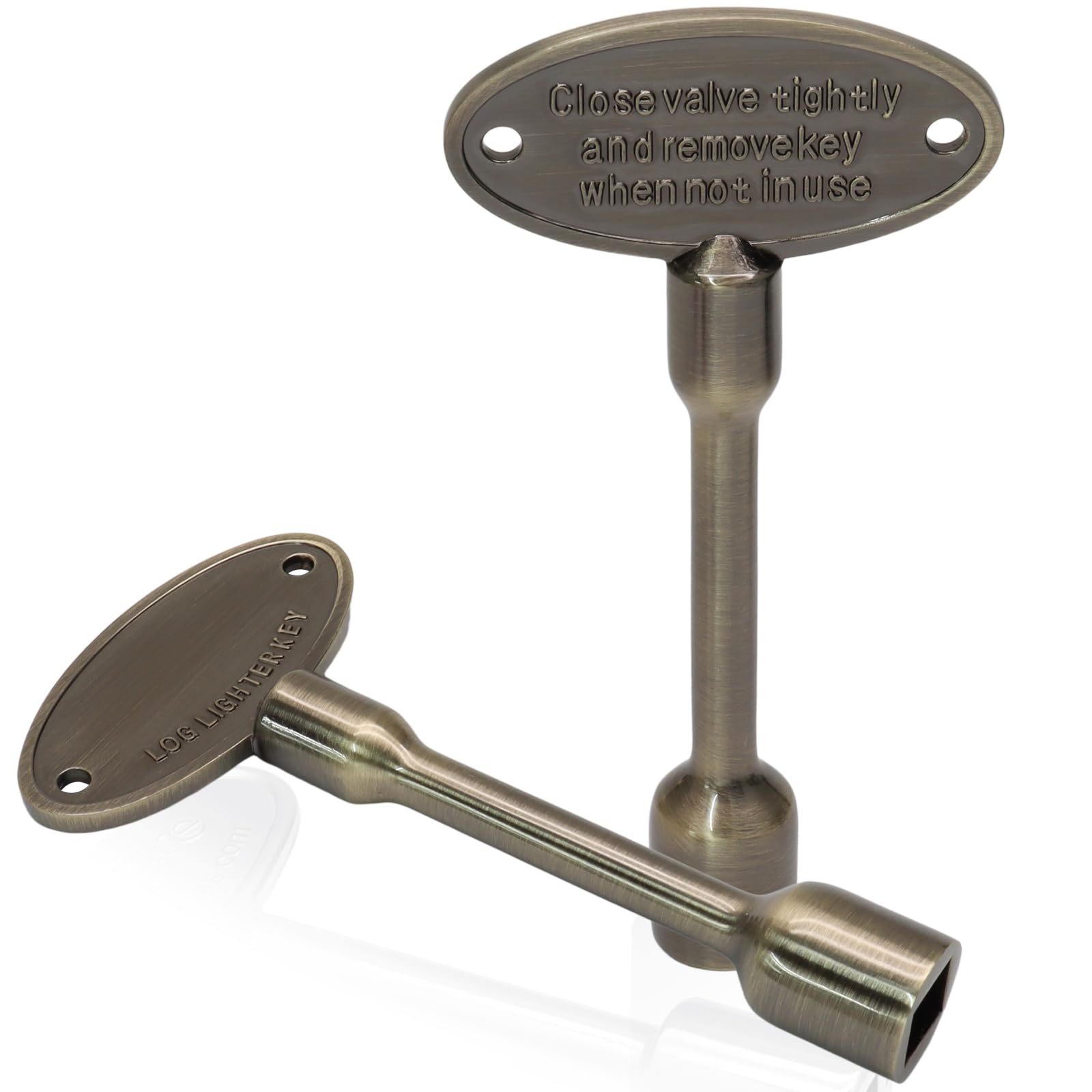 Kyuionty bronze gas valve key close-up for durable operation