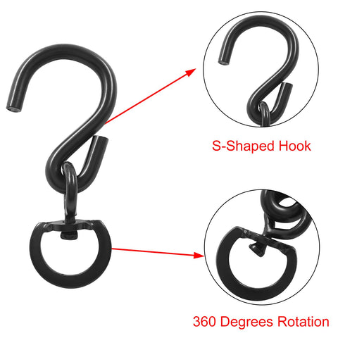Kyuionty black iron finish resists rust for long-lasting outdoor use.