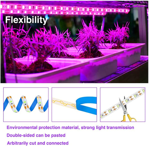 KYUQY flexible cuttable light strip for custom plant setups