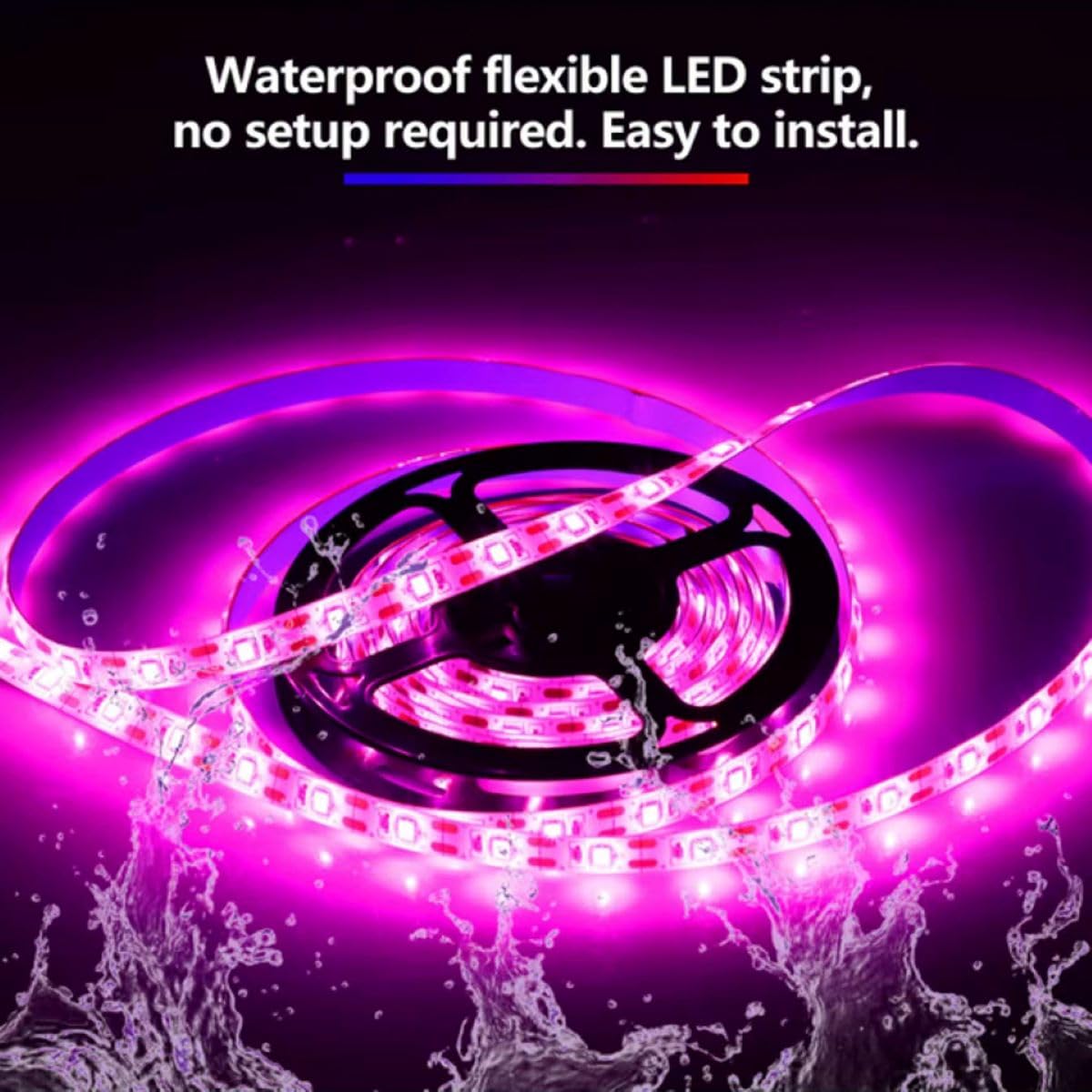 KYUQY waterproof IP65 grow light strip for humid indoor spaces