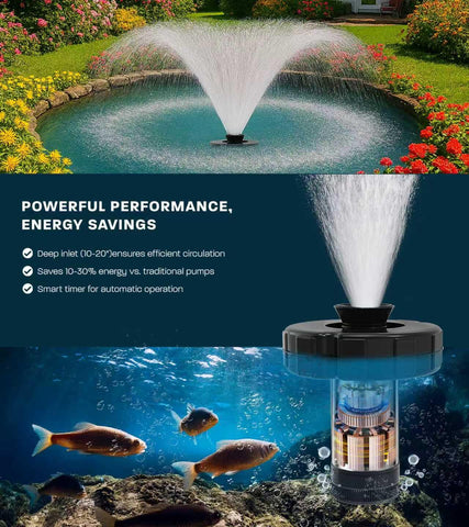 KYZDZQ 110V operation enables easy setup for home or farm ponds.