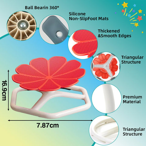 KYZDZQ Spinning Chair features inclined turntable for smooth spins.