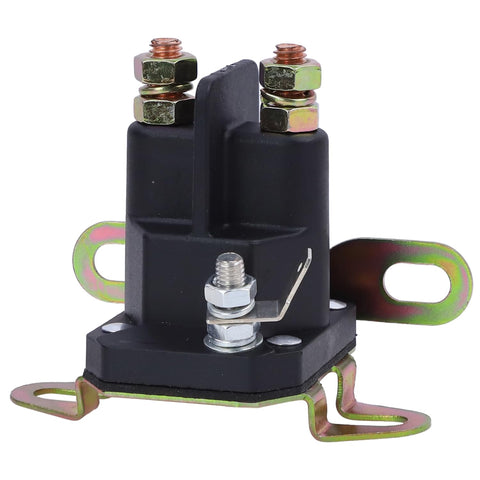KZDAZ 12V starter solenoid close-up with three terminals for reliable ignition.