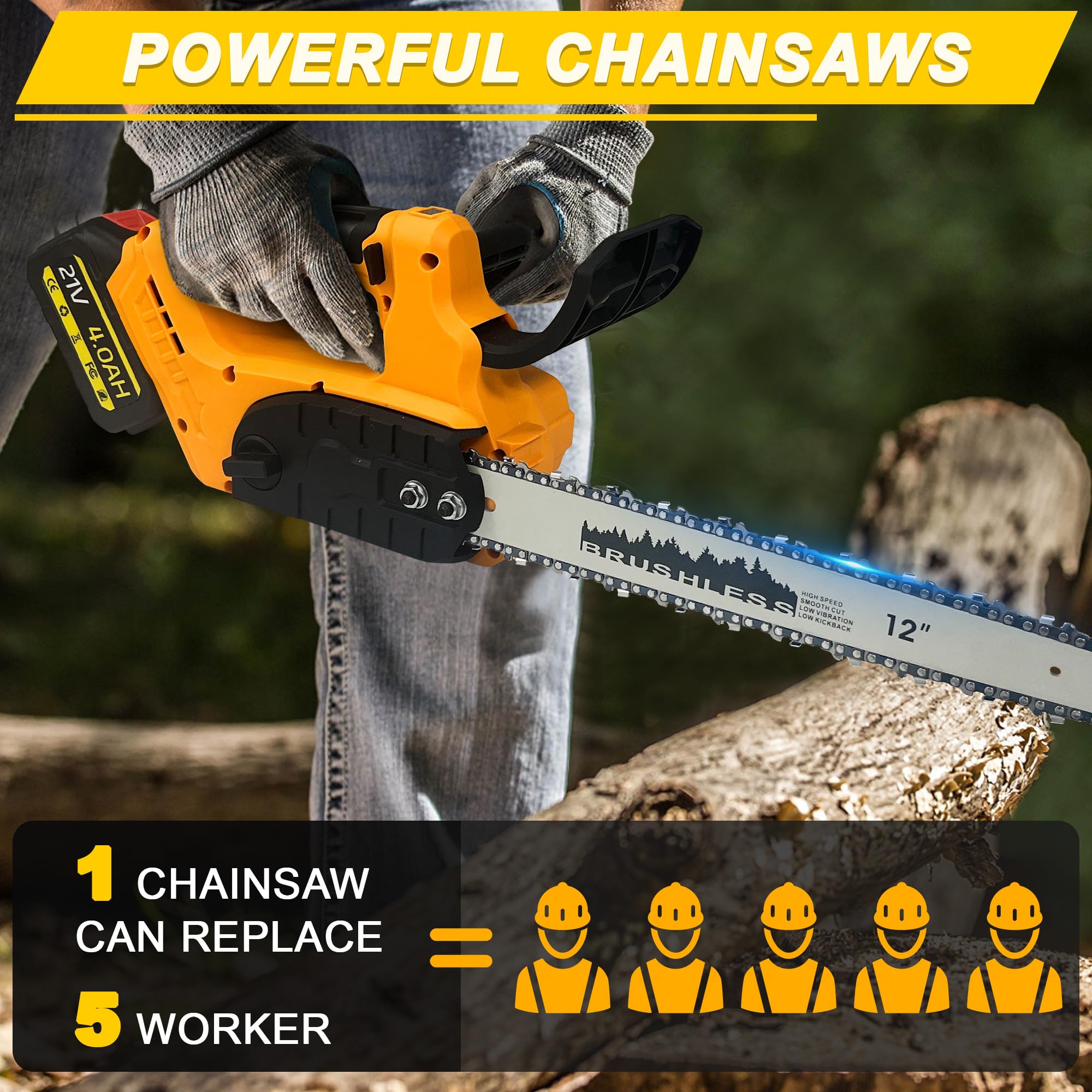 L1NXIXI two 4.0Ah batteries power extended runtime during yard tasks.