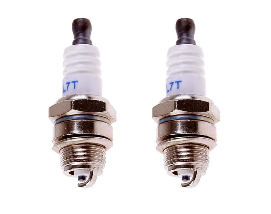 L7T spark plug pair in a 2-pack for easy replacement in compatible engines