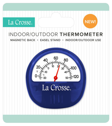 La Crosse dial with red pointer enables quick temperature checks