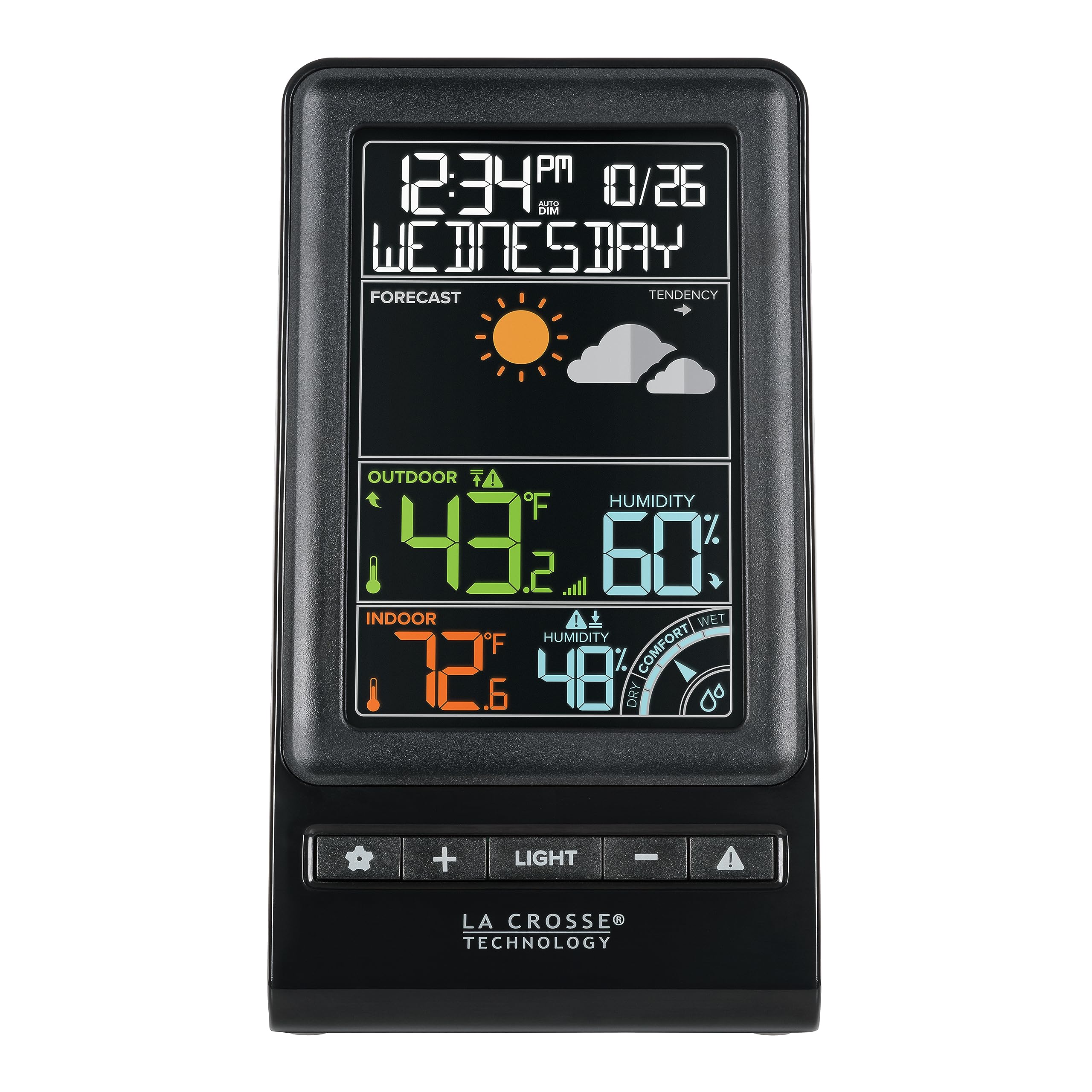 La Crosse 308-1415C color forecast icons for quick weather insight