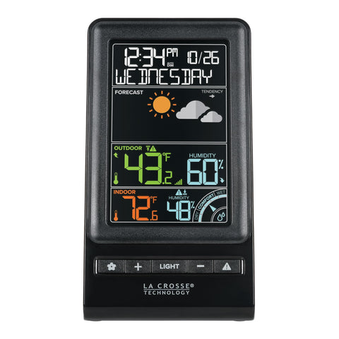 La Crosse 308-1415C color forecast icons for quick weather insight