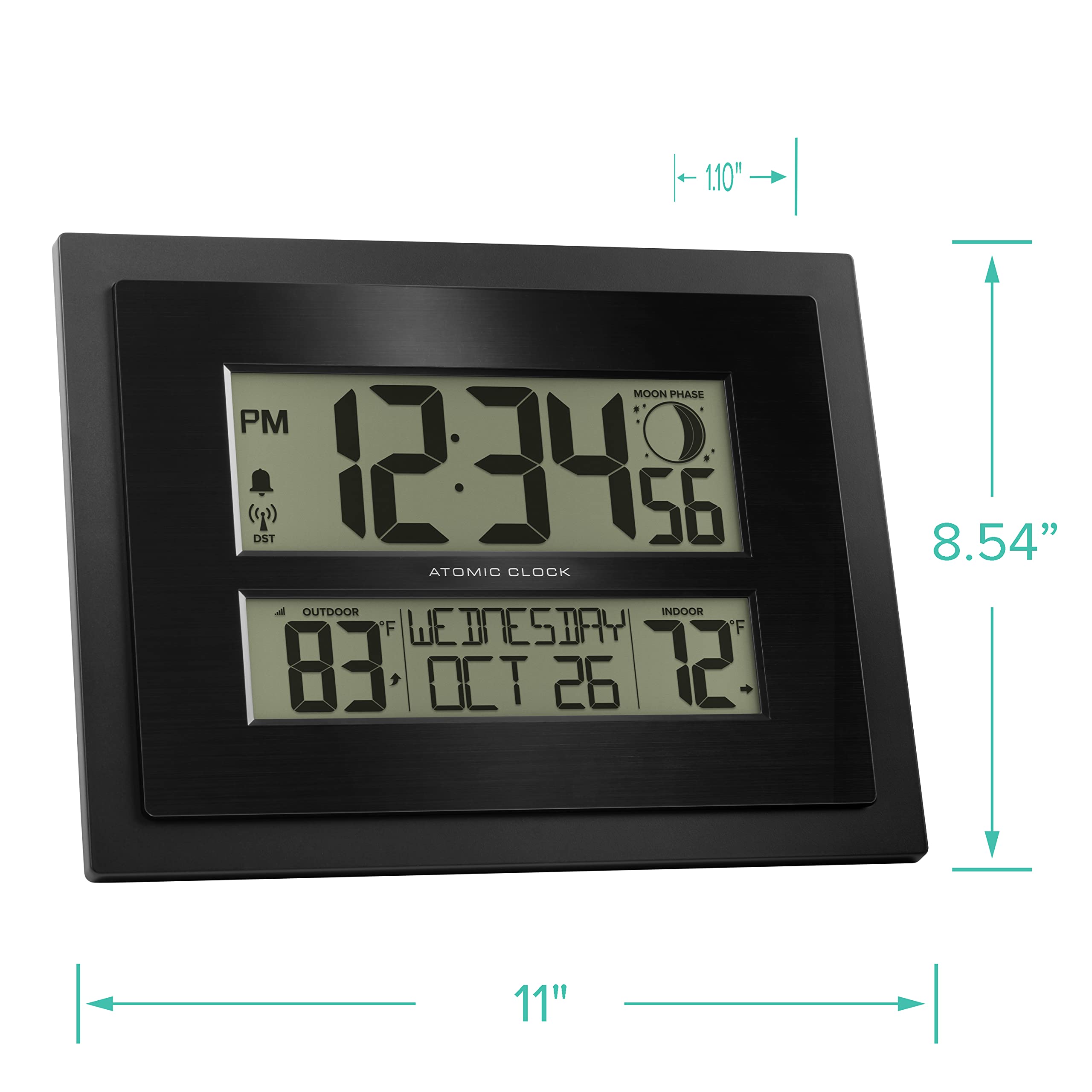 La Crosse 513-75624-INT moon phase display for nightly planning.