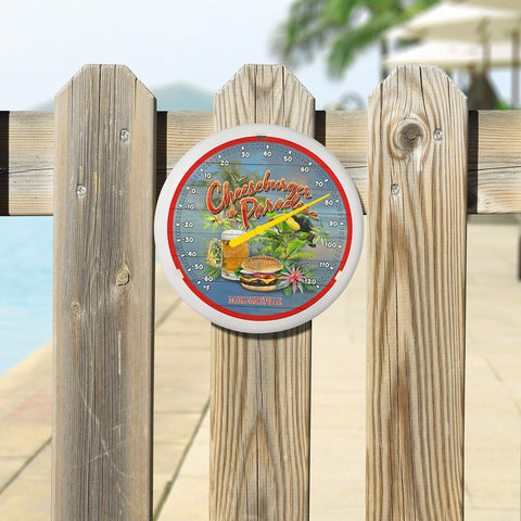 La Crosse Margaritaville keyhole bracket makes hanging easy.