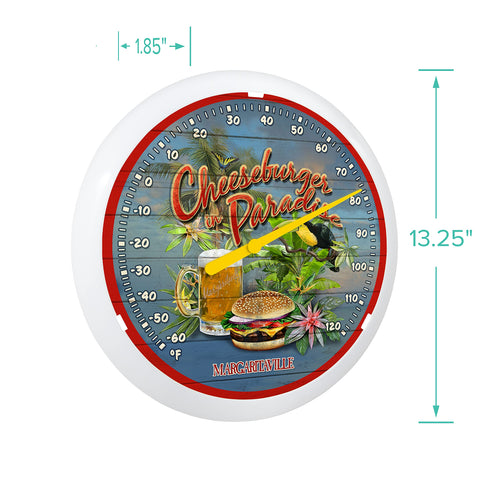 La Crosse Margaritaville plastic frame endures outdoor use with style.