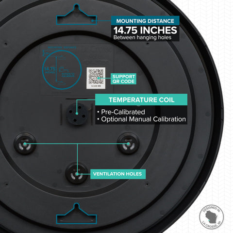 La Crosse Emperor 22-inch lens protection extends life in snow and rain.