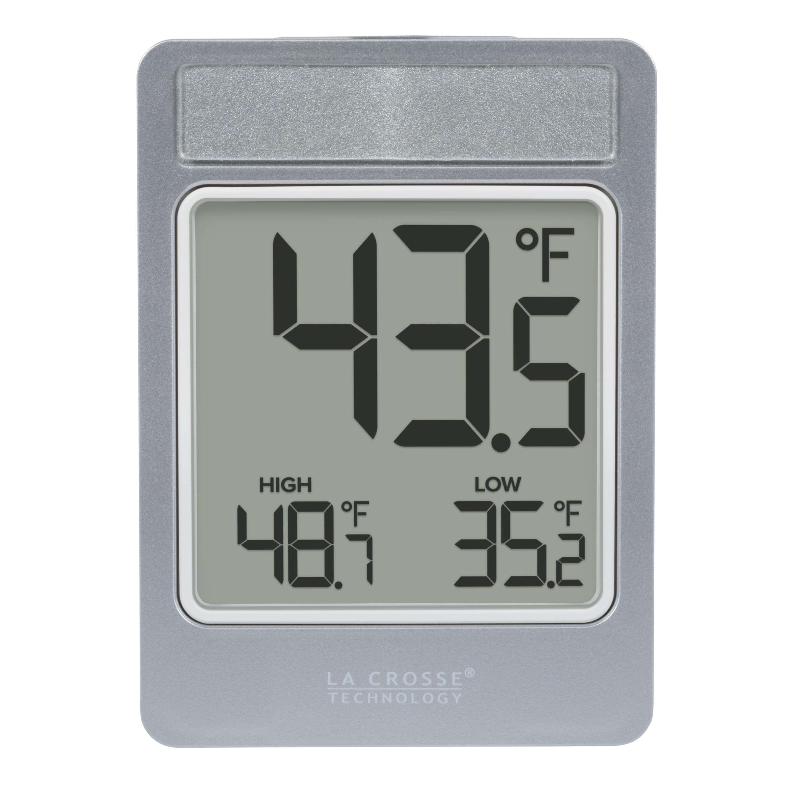 La Crosse Technology 314-519 front view with clear thermometer display for quick readings.