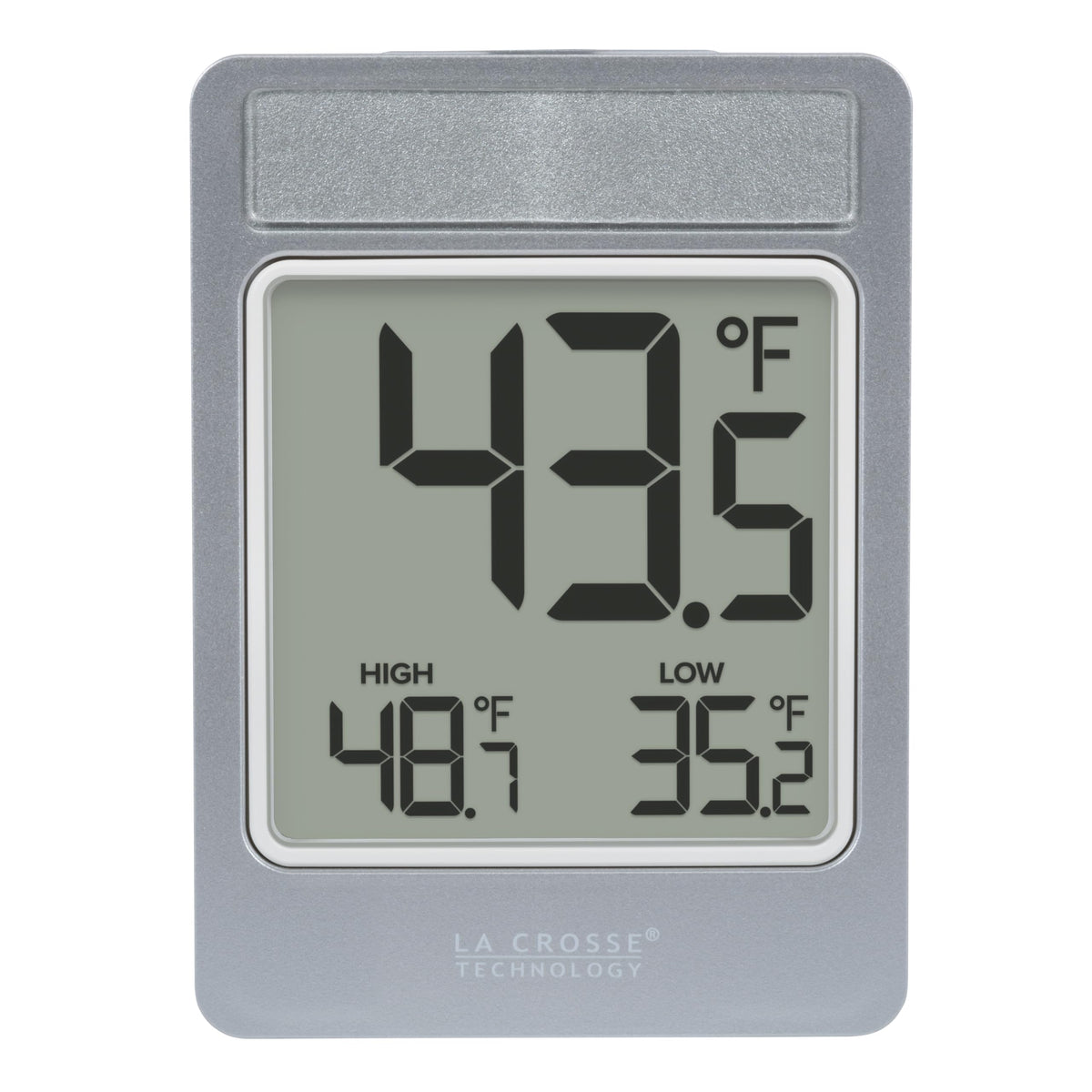 La Crosse Technology 314-519 front view with clear thermometer display for quick readings.
