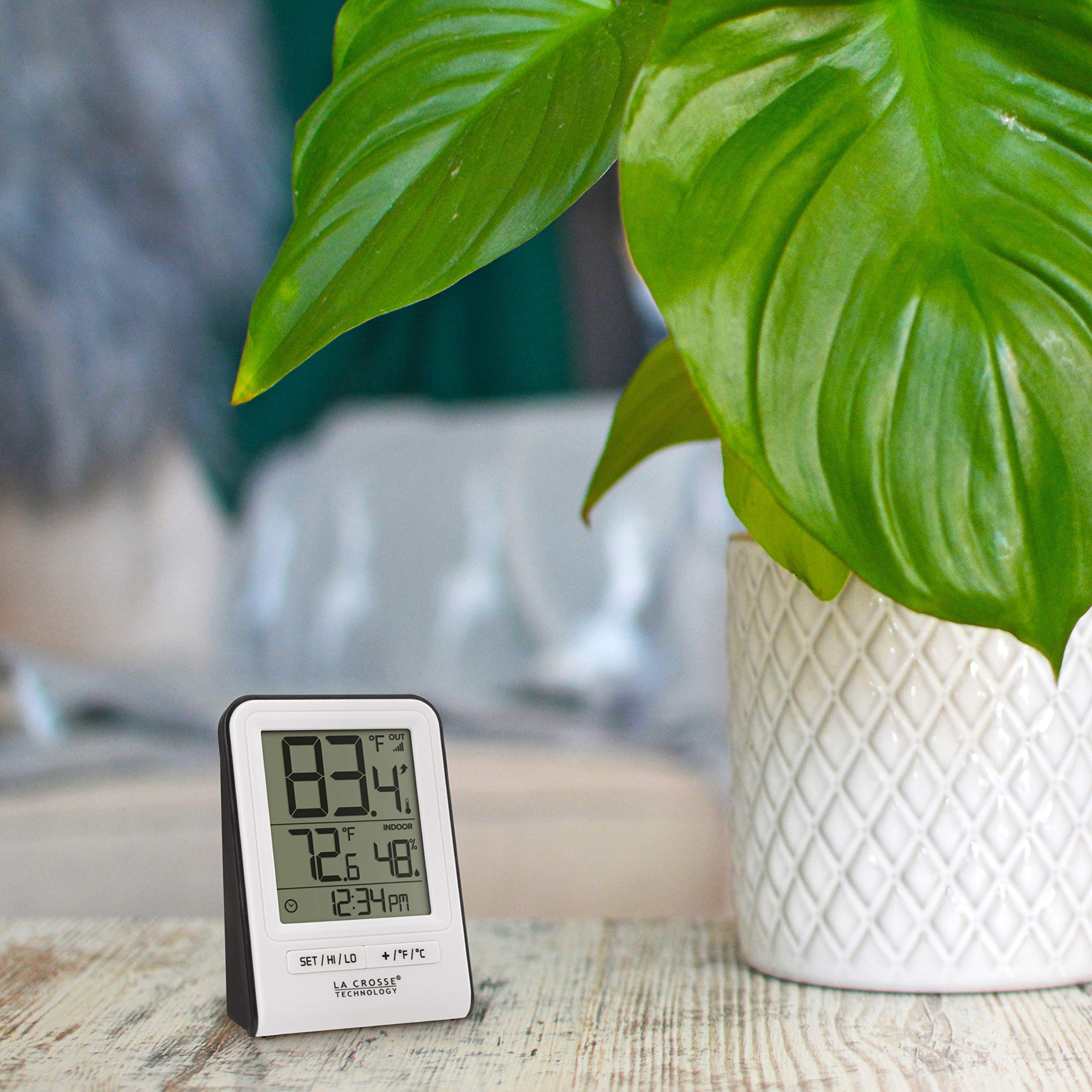 La Crosse Technology 330-foot range ensures reliable data across rooms.