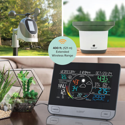 La Crosse Breeze Pro sensor image, capturing precise wind and humidity readings.