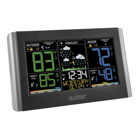 La Crosse outdoor sensor delivers accurate backyard temperature and humidity data.